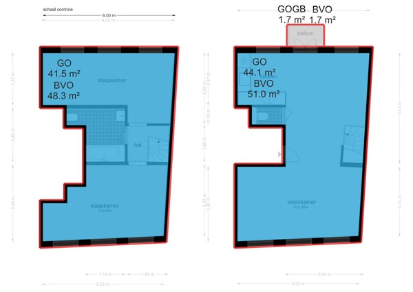 Floor plan - Nieuwegrachtje 3-1, 1011 VP Amsterdam 